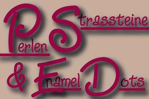 Perlen, Strasssteine & Enamel Dots